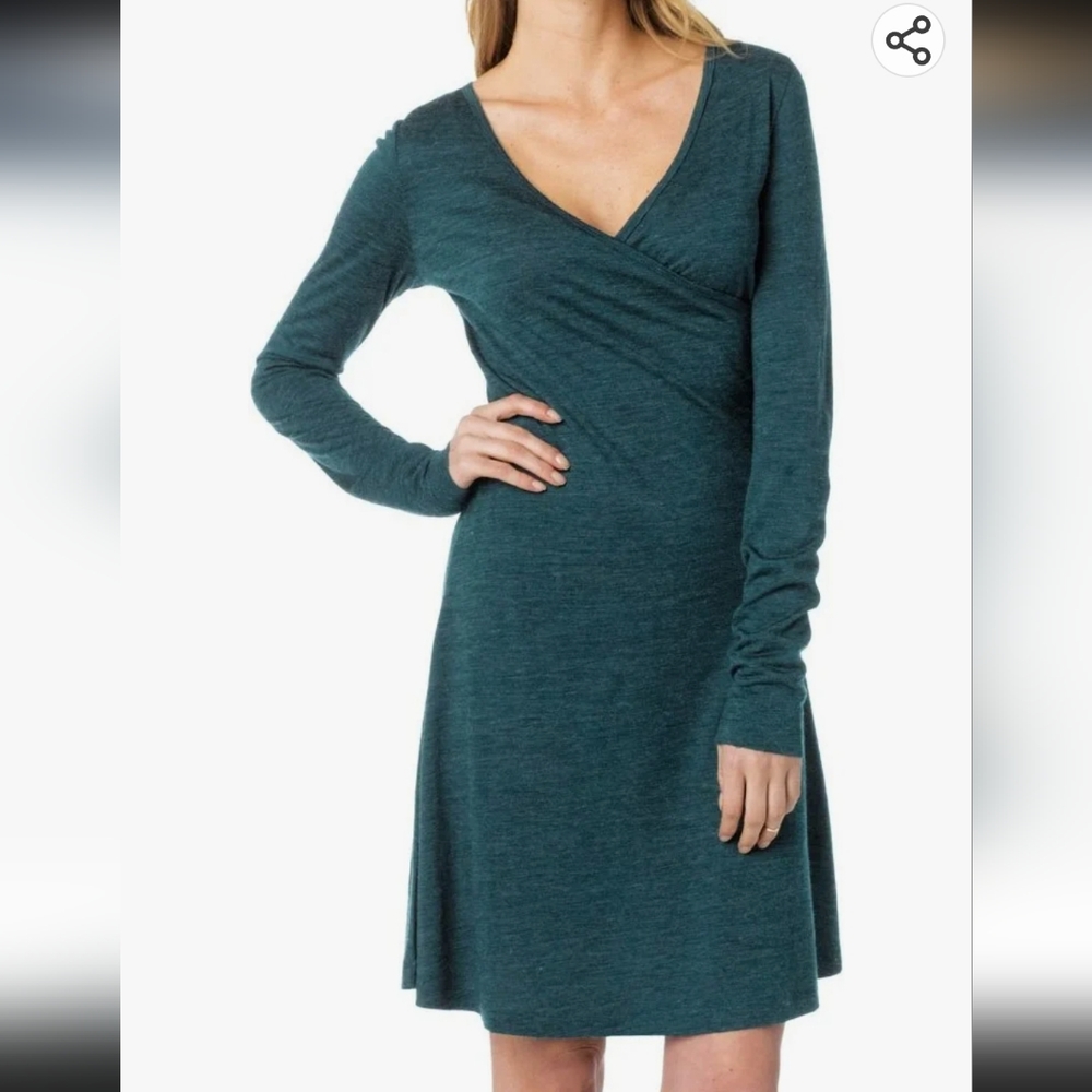 Prana Nadia Long Sleeve Dress Women's sz L